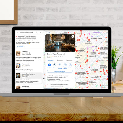 Mappa dei ristoranti TOP di Barcellona